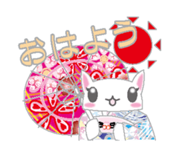 Loli cat (Japanese clothes ver) sticker #5117198