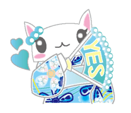 Loli cat (Japanese clothes ver) sticker #5117200