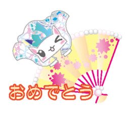 Loli cat (Japanese clothes ver) sticker #5117204