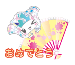 Loli cat (Japanese clothes ver) sticker #5117204