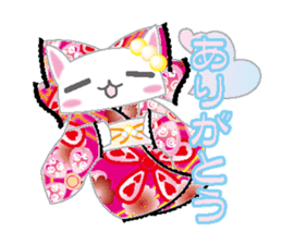 Loli cat (Japanese clothes ver) sticker #5117205