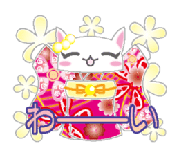 Loli cat (Japanese clothes ver) sticker #5117210