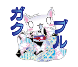 Loli cat (Japanese clothes ver) sticker #5117216