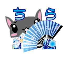 Loli cat (Japanese clothes ver) sticker #5117221
