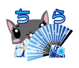 Loli cat (Japanese clothes ver) sticker #5117221