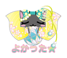 Loli cat (Japanese clothes ver) sticker #5117227
