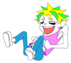 punk rokuroh. he loves punk rock. sticker #5117283