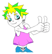 punk rokuroh. he loves punk rock. sticker #5117288