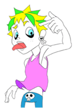 punk rokuroh. he loves punk rock. sticker #5117296