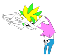 punk rokuroh. he loves punk rock. sticker #5117308