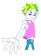 punk rokuroh. he loves punk rock. sticker #5117310