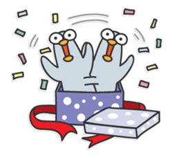 the thin pigeon and fat chicks sticker #5117780