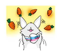 Puff Rabbit sticker #5118538