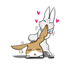 Puff Rabbit sticker #5118544