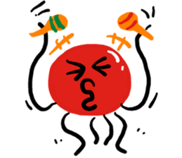 Pleasant octopus sticker #5119164