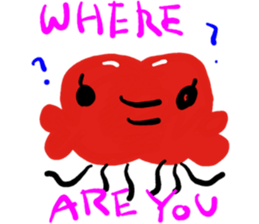 Pleasant octopus sticker #5119183