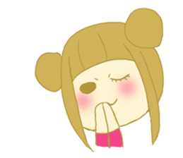 Girl with panda sticker #5119441