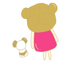 Girl with panda sticker #5119466