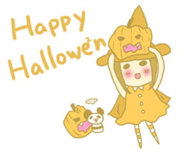 Girl with panda sticker #5119471