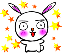 happy rabbit  ukyan sticker #5119598