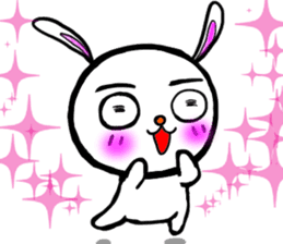happy rabbit  ukyan sticker #5119599