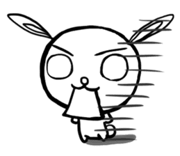 happy rabbit  ukyan sticker #5119600