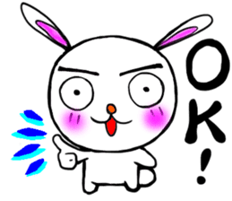 happy rabbit  ukyan sticker #5119604