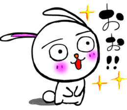 happy rabbit  ukyan sticker #5119606