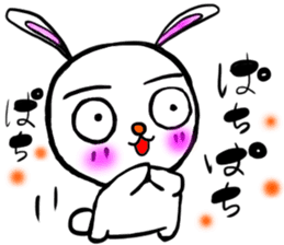 happy rabbit  ukyan sticker #5119607