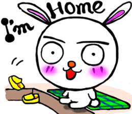 happy rabbit  ukyan sticker #5119609