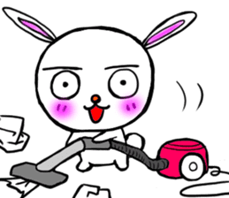 happy rabbit  ukyan sticker #5119614