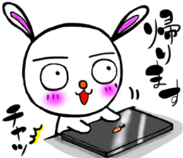 happy rabbit  ukyan sticker #5119616