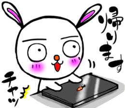 happy rabbit  ukyan sticker #5119616