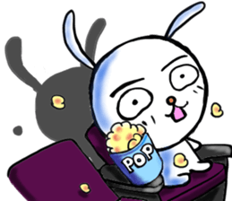 happy rabbit  ukyan sticker #5119632