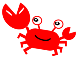 Crab and sea urchin sticker #5120318
