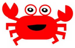 Crab and sea urchin sticker #5120319
