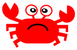 Crab and sea urchin sticker #5120320