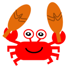 Crab and sea urchin sticker #5120337