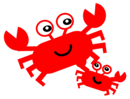 Crab and sea urchin sticker #5120338