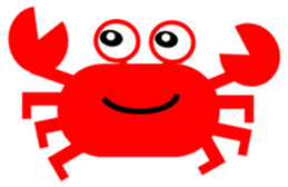 Crab and sea urchin sticker #5120348