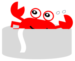 Crab and sea urchin sticker #5120353