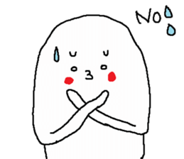 difficulty face Sticker sticker #5121000