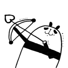 Black and White Bear sticker #5121099