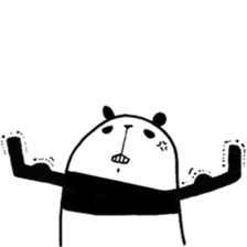 Black and White Bear sticker #5121108