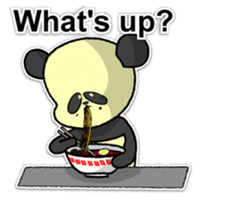 Giant panda KUSARE-PANDA(English) sticker #5121122