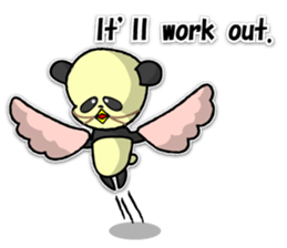 Giant panda KUSARE-PANDA(English) sticker #5121124