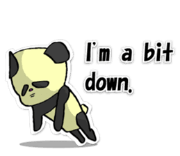 Giant panda KUSARE-PANDA(English) sticker #5121128