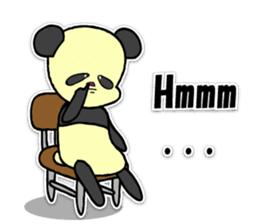 Giant panda KUSARE-PANDA(English) sticker #5121130