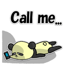 Giant panda KUSARE-PANDA(English) sticker #5121131