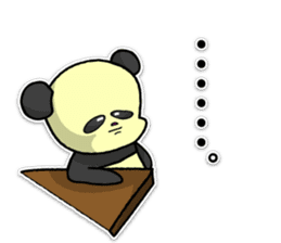 Giant panda KUSARE-PANDA(English) sticker #5121133